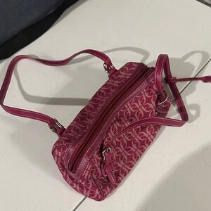 Vintage Fossil Monogram fuchsia purse - never used
